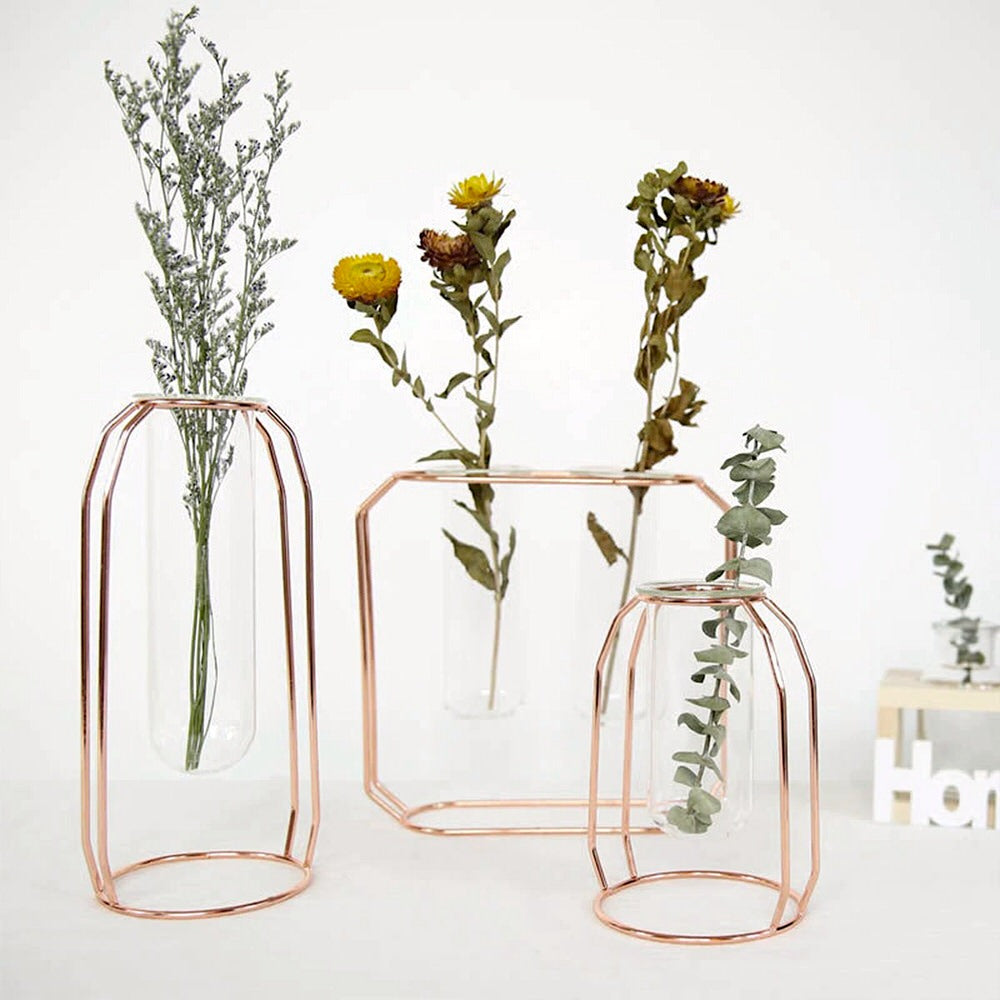 Brass Outline Vase — Decorative Vase for Considered Styling — Front view