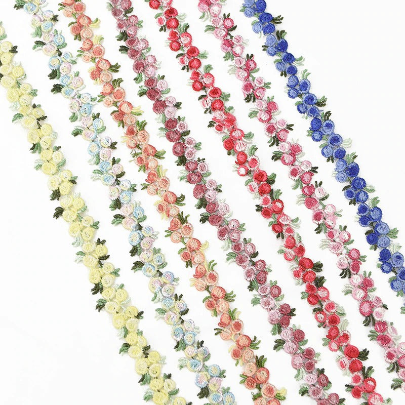 Embroidered Rose Lace Trim — Considered Home Styling