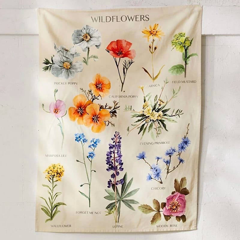 Wildflowers Tapestry — Considered Home Styling — Detail