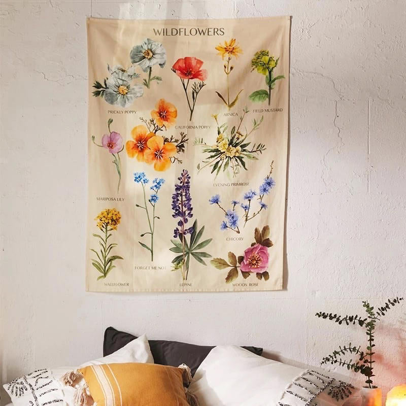 Wildflowers Tapestry — Considered Home Styling — Lifestyle 1