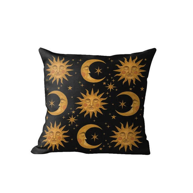 Heathen Sun Pillow Covers — Soft Textured Pillow for Bedroom Layering — Detail