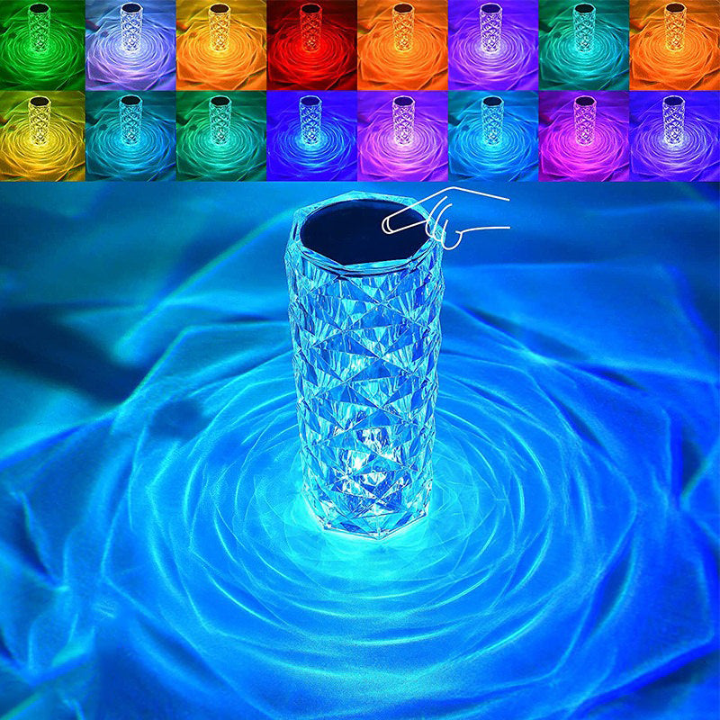 Diamond Crystal LED Lamp — Warm LED Mood Lighting for Bedside — Lifestyle 5
