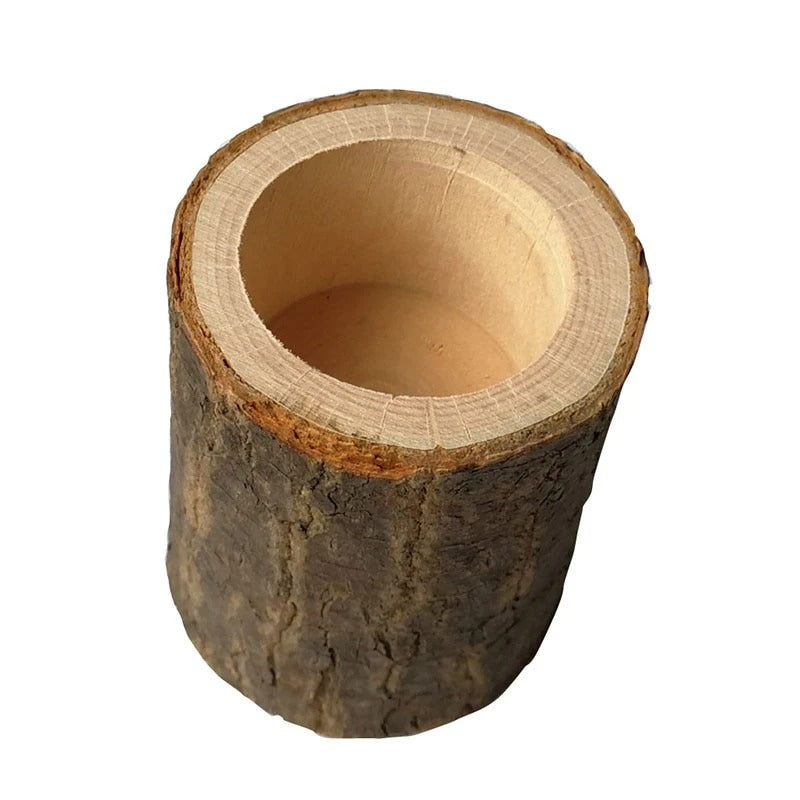 Rustic Tree Trunk Candlestick — Considered Home Styling — Lifestyle 2