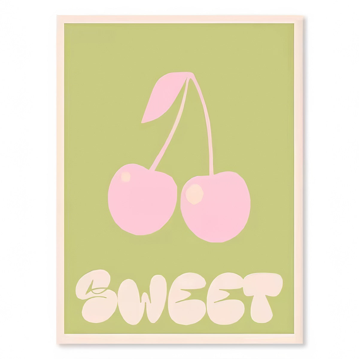 Wavy Pop Sage Green Canvas Posters — Considered Home Styling — Lifestyle 6