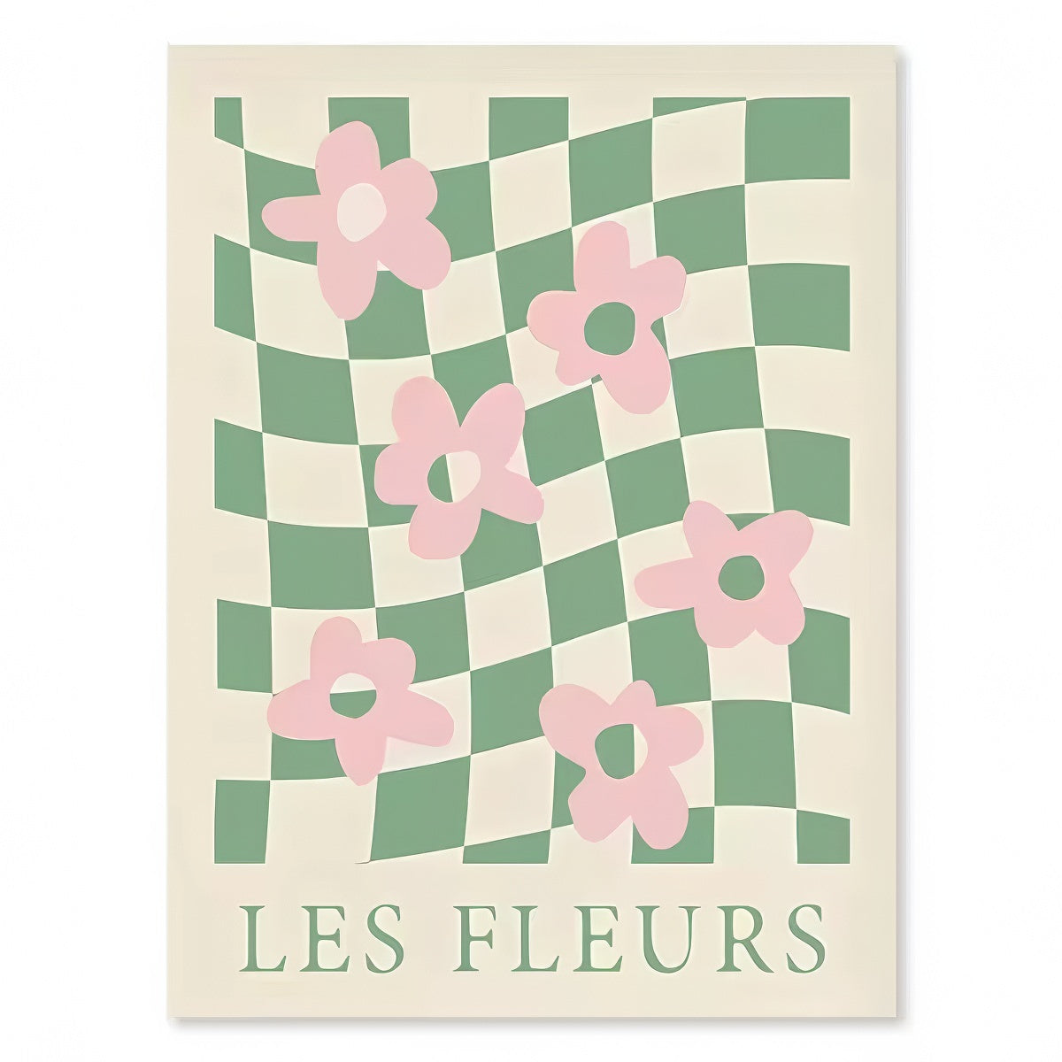 Wavy Pop Sage Green Canvas Posters — Considered Home Styling — Lifestyle 7