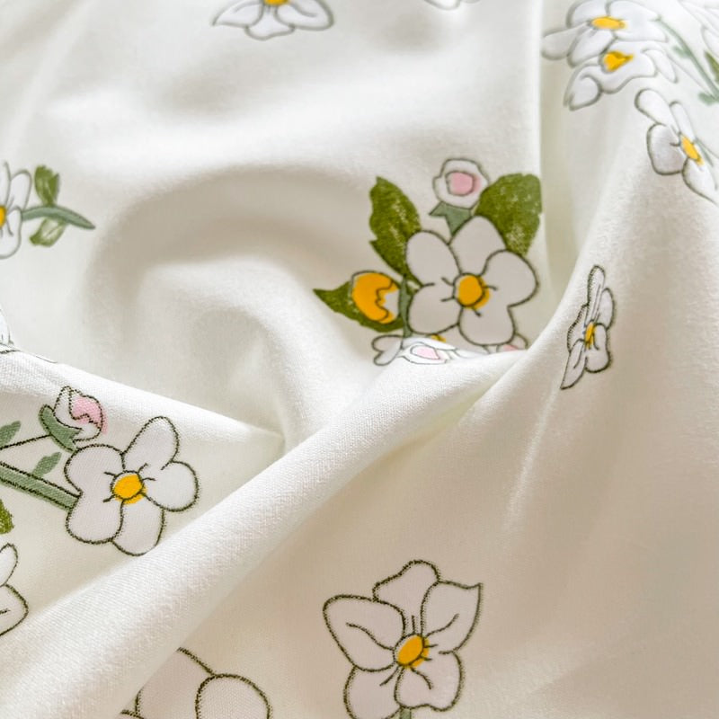 Sage Green Wildflowers Bedding Set — Soft-Touch Cotton Duvet & Pillowcases — Lifestyle 3