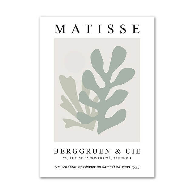 Matisse Sage Green Canvas Posters — Considered Home Styling