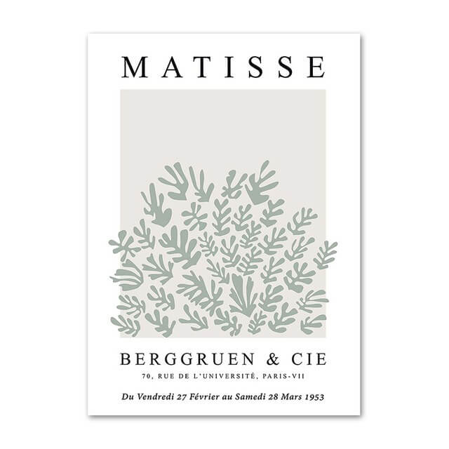 Matisse Sage Green Canvas Posters — Considered Home Styling