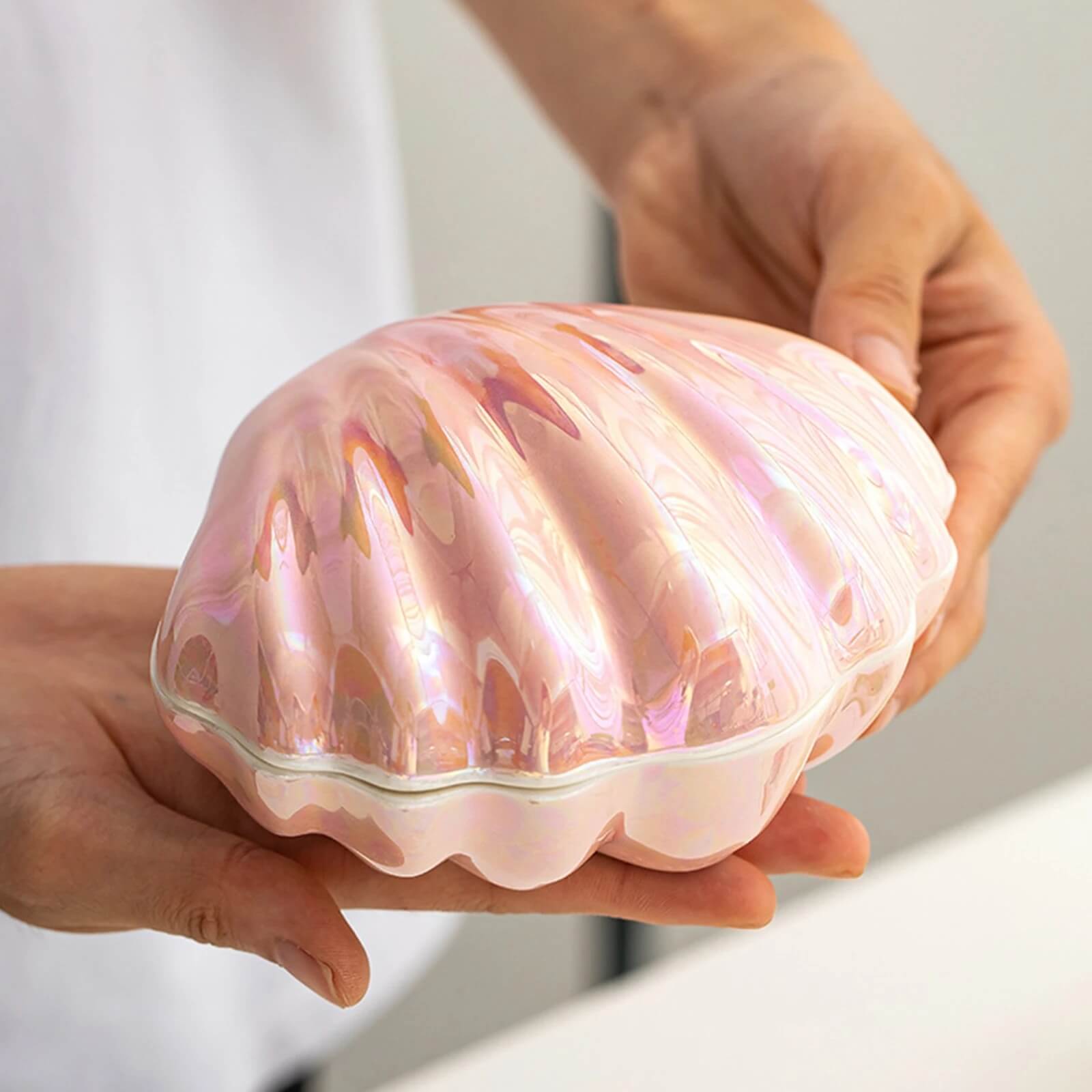 Clam Shell Ceramic Jewelry Storage — Considered Home Styling — Lifestyle 3
