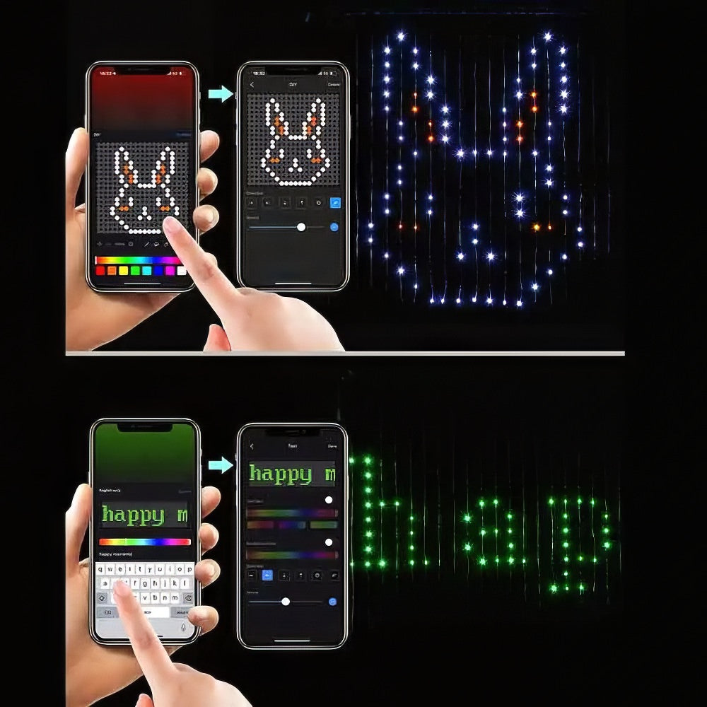 Smart Curtain LED Lights — Warm LED Mood Lighting for Bedside — Lifestyle 6