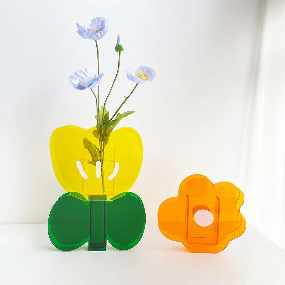 Flower Acrylic Vase — Decorative Vase for Considered Styling — Detail