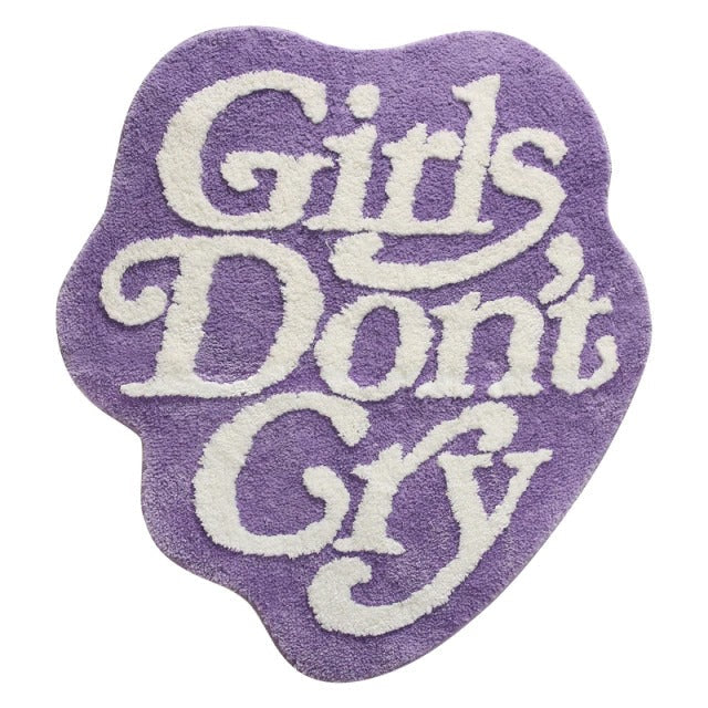 Girls Don't Cry Accent Rug — Soft Accent Rug for Bedroom Layering — Lifestyle 4