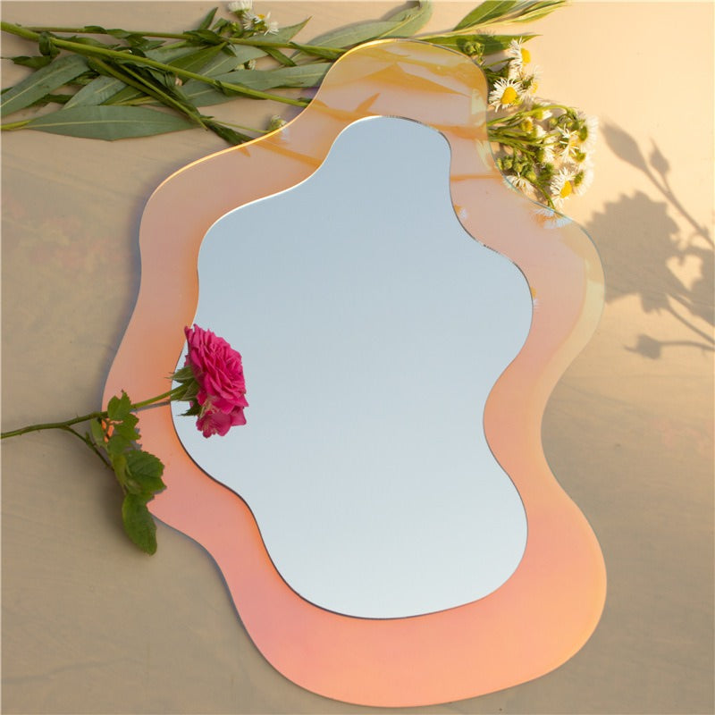 Specular Acrylic Blob Mirror — Considered Home Styling — Front view
