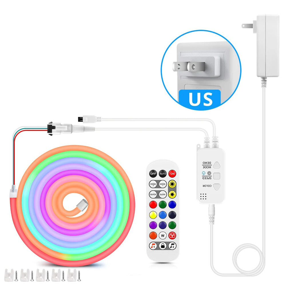 Squiggle Neon Rope LED Lights — Warm LED Mood Lighting for Bedside — Lifestyle 7