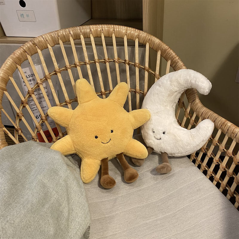 Sun & Moon Plush Cushions — Soft Boho Throw Pillows for Bedroom Styling — Lifestyle 4