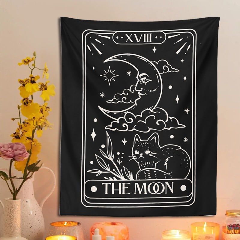 The Moon Cat Tarot Tapestry — Considered Home Styling