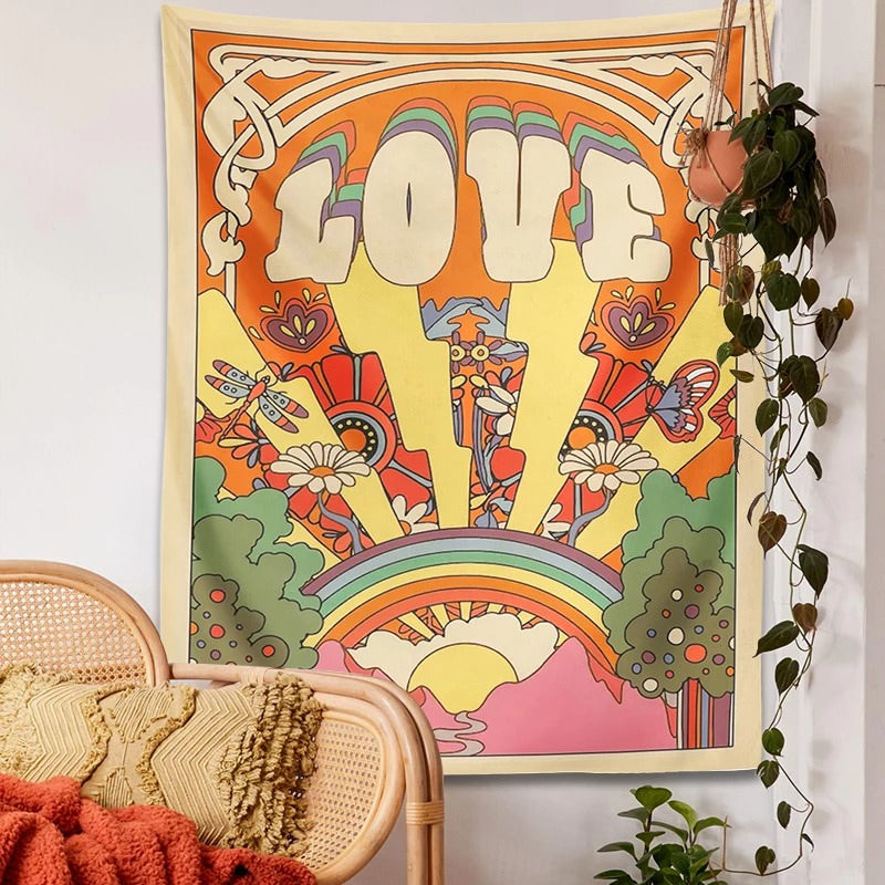 LOVE 70s Style Tapestry — Considered Home Styling — Detail