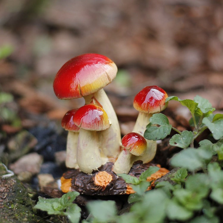 Tiny Mushrooms Figurine — Considered Home Styling