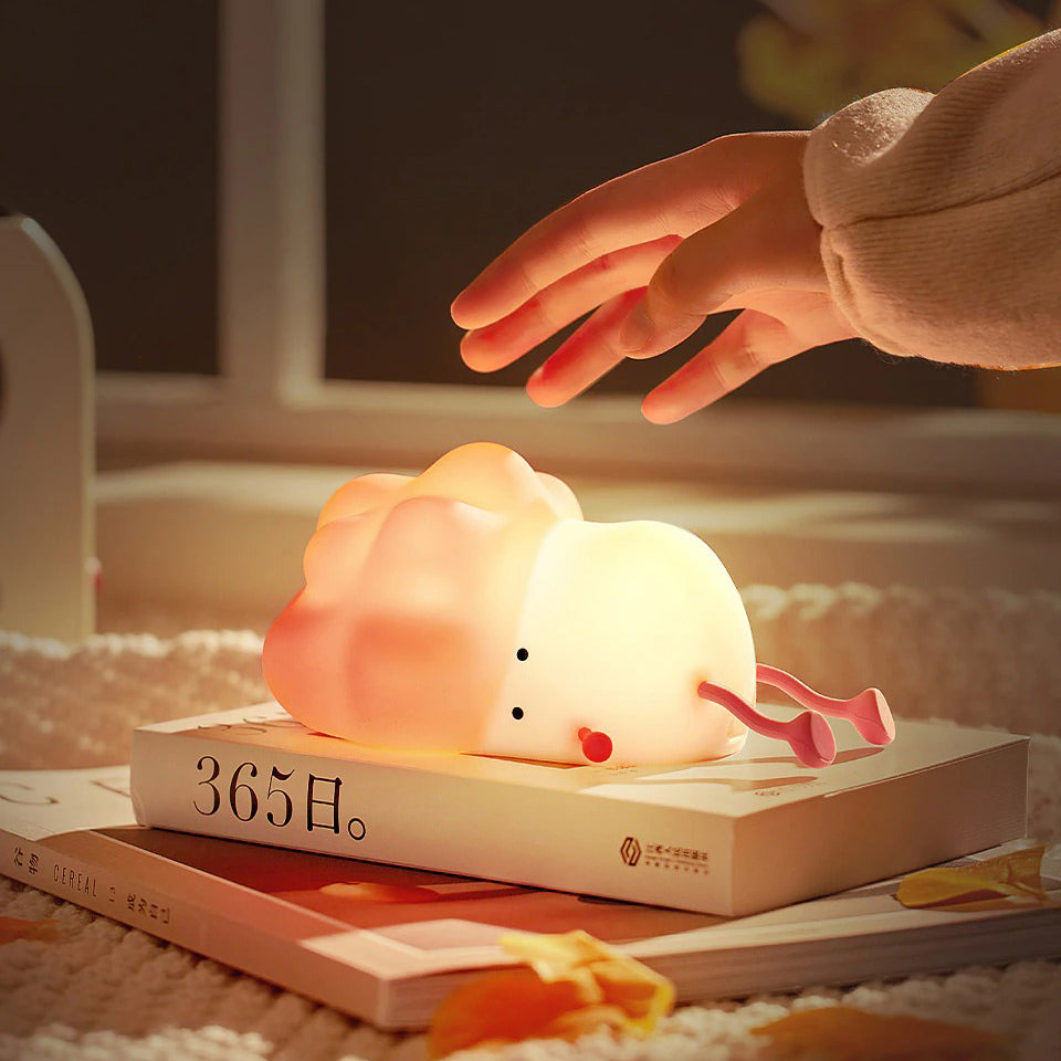 Tired Broccoli Night Light — Warm LED Mood Lighting for Bedside — Lifestyle 3