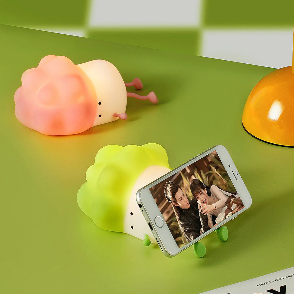 Tired Broccoli Night Light — Warm LED Mood Lighting for Bedside — Lifestyle 4