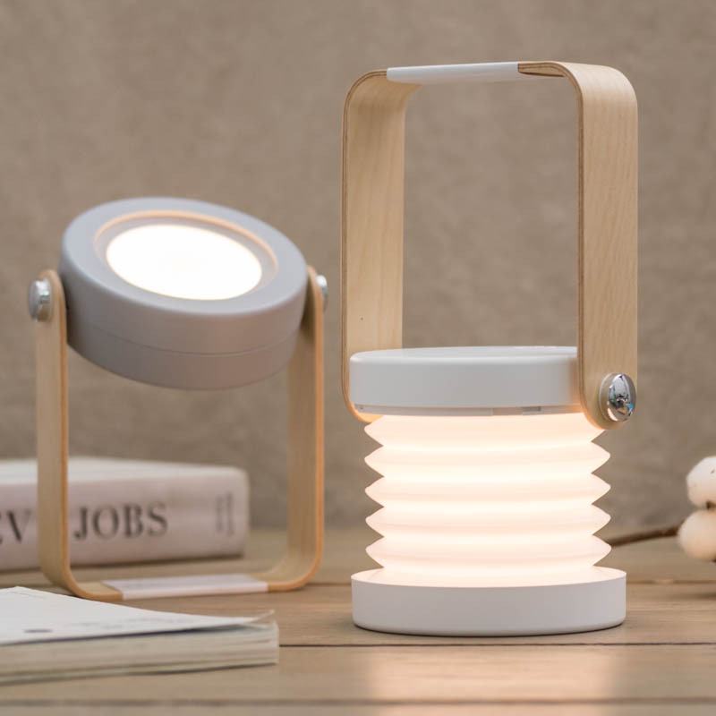 Transformer Lantern Reading Light — Warm LED Mood Lighting for Bedside — Front view