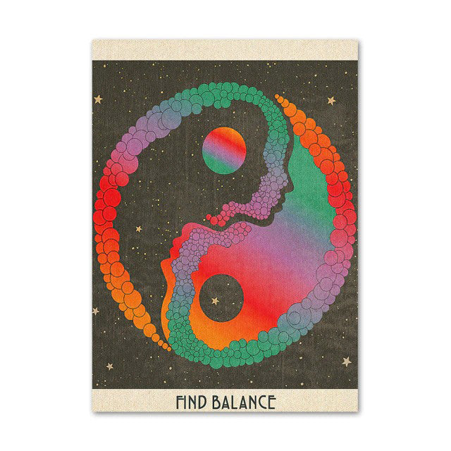 Trippy Rainbow Vaporwave Canvas Posters — Considered Home Styling — Lifestyle 3