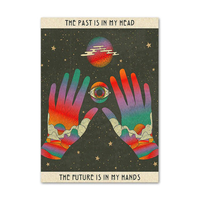 Trippy Rainbow Vaporwave Canvas Posters — Considered Home Styling — Lifestyle 5