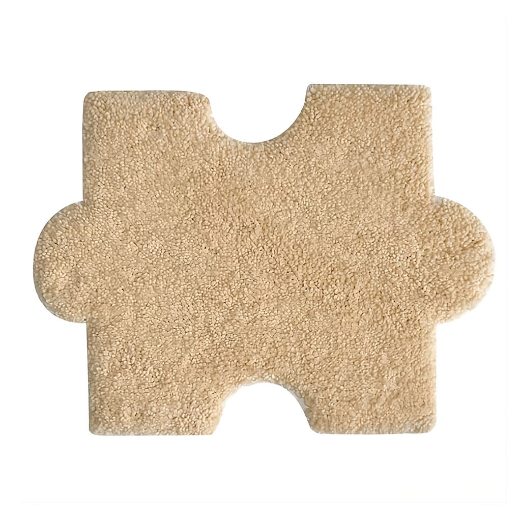 Tufted Puzzle Assembly Rug — Soft Accent Rug for Bedroom Layering — Lifestyle 7