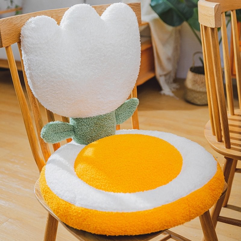 Terry Flowers Plush Seat Cushion — Lifestyle 5