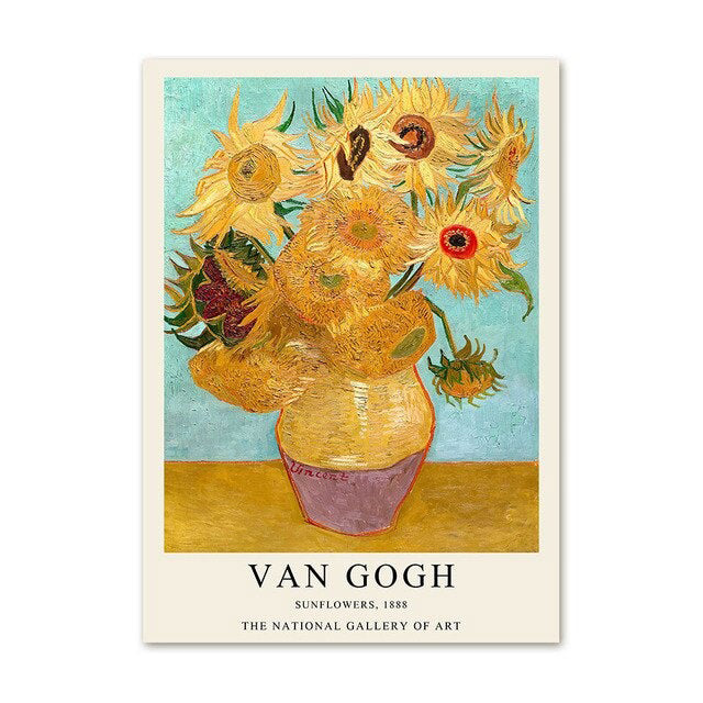 Van Gogh Art Gallery Wall Canvas Posters — Considered Home Styling — Lifestyle 2