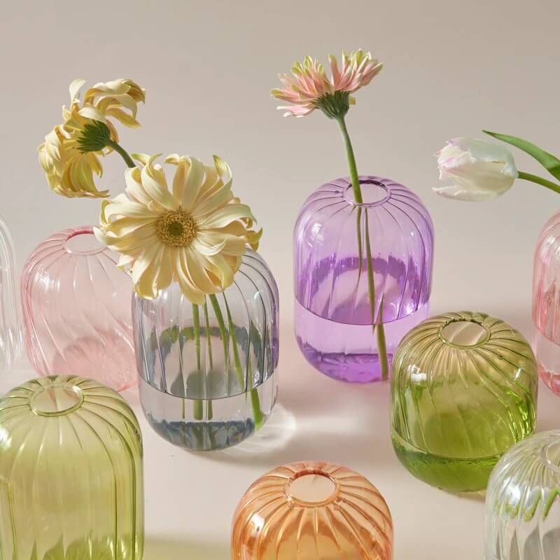 Vintage Glass Mini Vase — Decorative Vase for Considered Styling — Front view