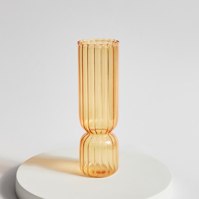 Vintage Striped Glass Vase — Decorative Vase for Considered Styling — Lifestyle 5