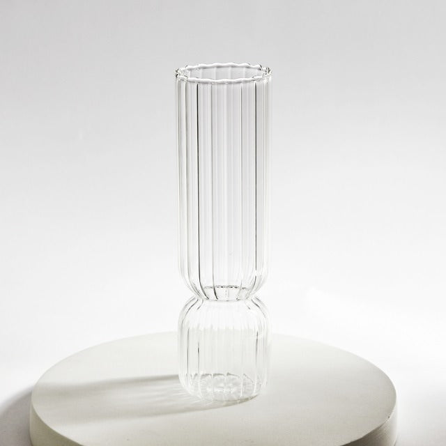 Vintage Striped Glass Vase — Decorative Vase for Considered Styling — Lifestyle 6