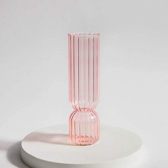 Vintage Striped Glass Vase — Decorative Vase for Considered Styling — Lifestyle 7