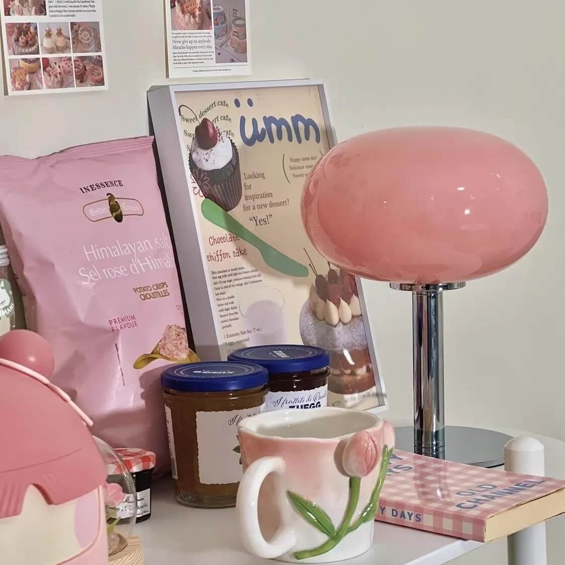 Lollipop Table Lamp — Vintage-Style Warm LED Mood Lighting — Front view