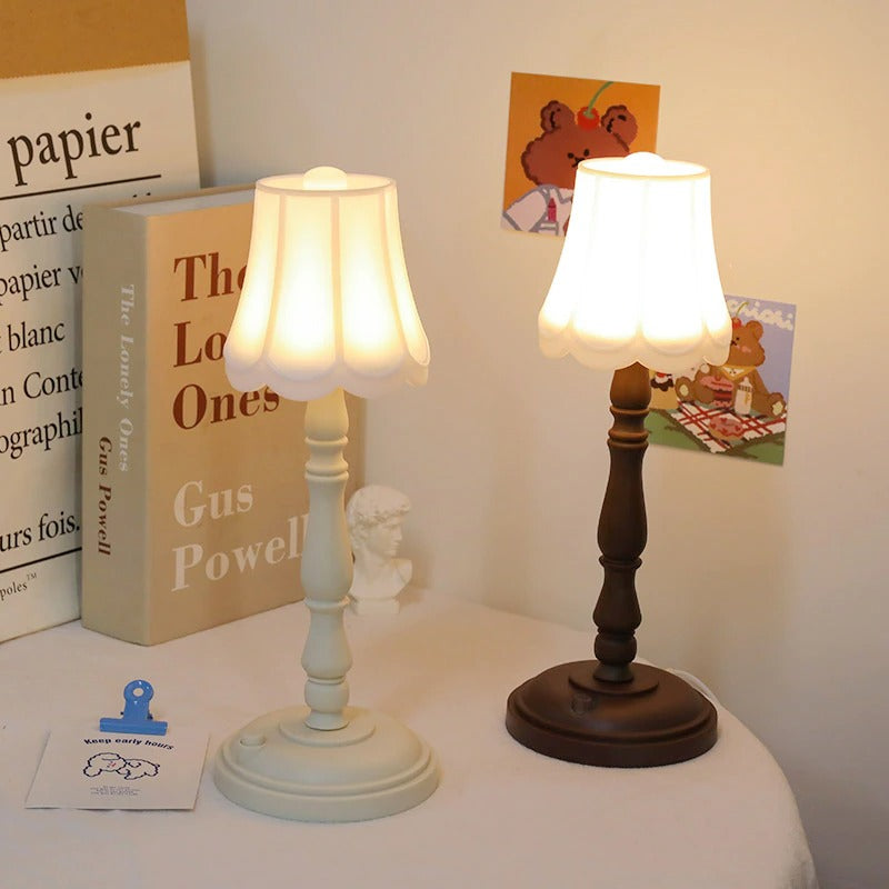 Retro Mini Table Lamp — Warm LED Mood Lighting for Bedside — Detail