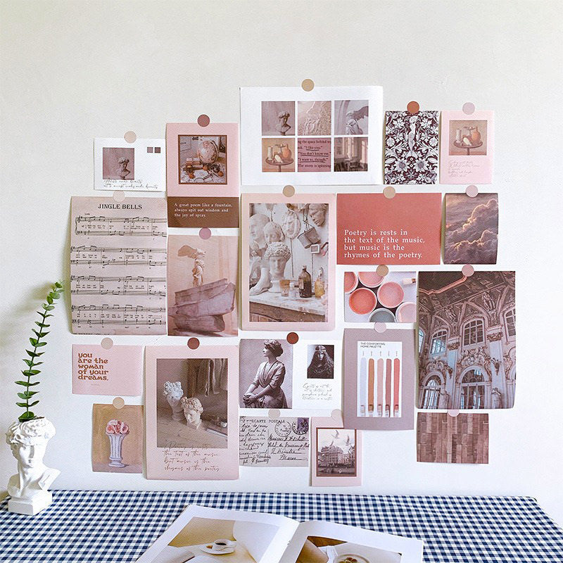 Vintage Art Wall Collage Cards — Considered Home Styling — Front view