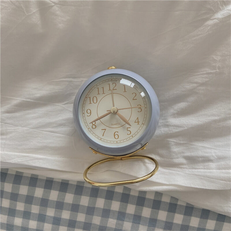 Vintage Round Table Alarm Clock — Considered Home Styling — Lifestyle 4