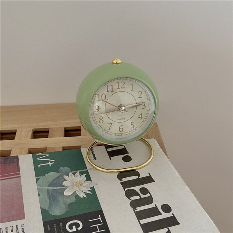 Vintage Round Table Alarm Clock — Considered Home Styling — Lifestyle 5