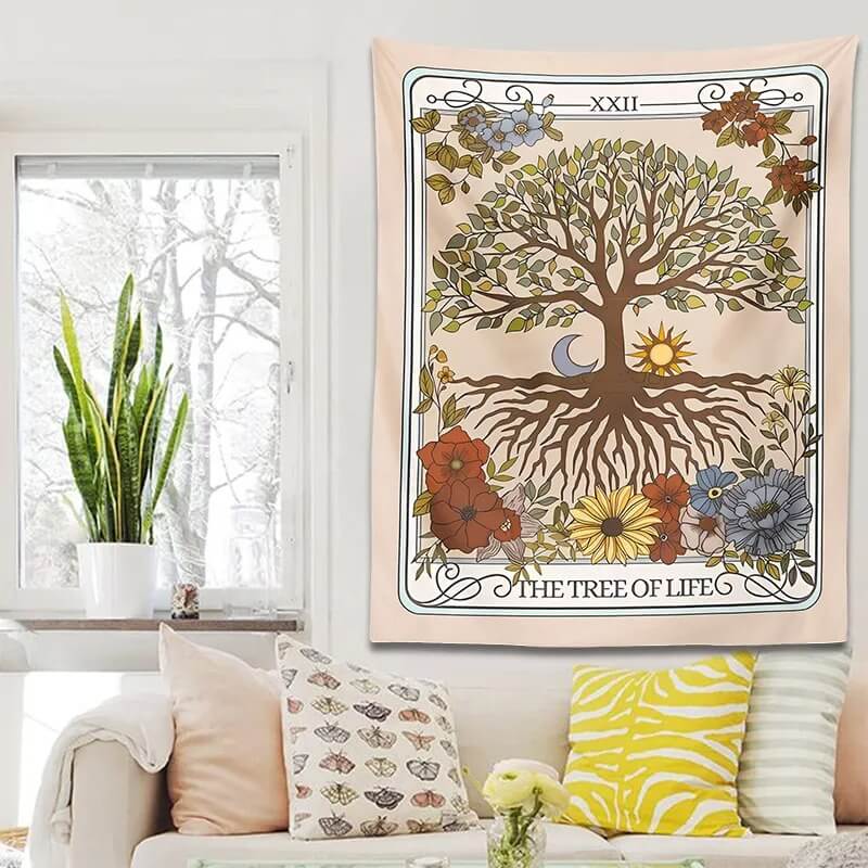 Vintage Tree of Life Tarot Tapestry — Considered Home Styling