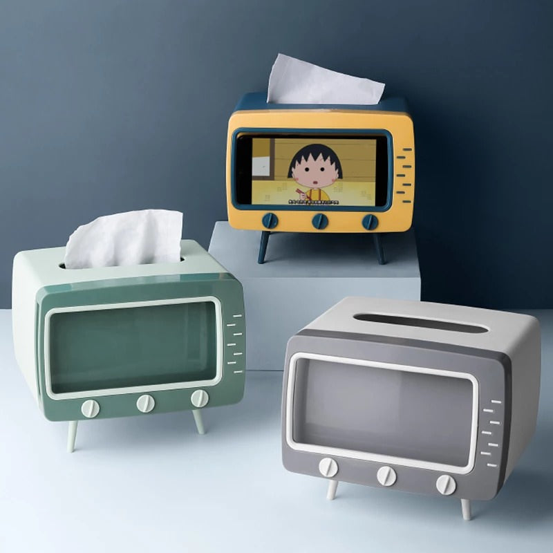 Vintage TV Table Tissue Holder — Considered Home Styling — Detail