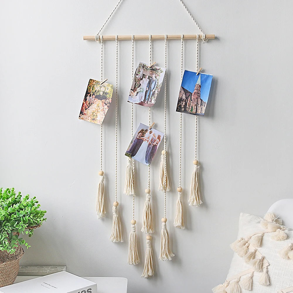 Macrame Wall Hanging Photo Display — Considered Home Styling — Lifestyle 3
