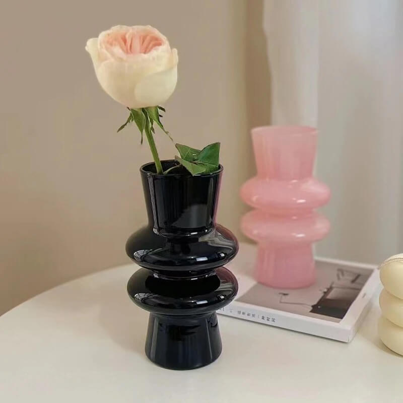 Wavy Glass Flower Vase — Decorative Vase for Considered Styling — Lifestyle 2