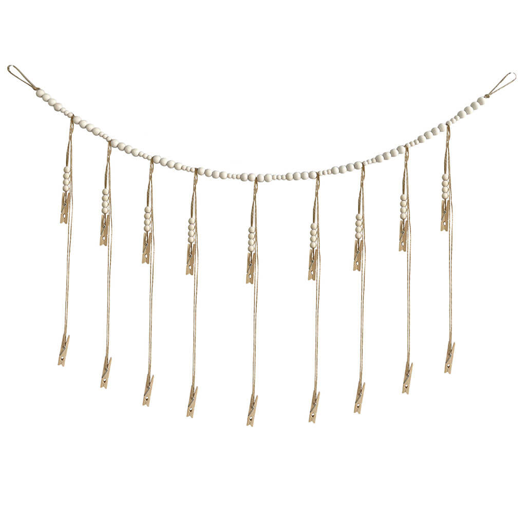 Wooden Beads Photo Display — Considered Home Styling — Lifestyle 3