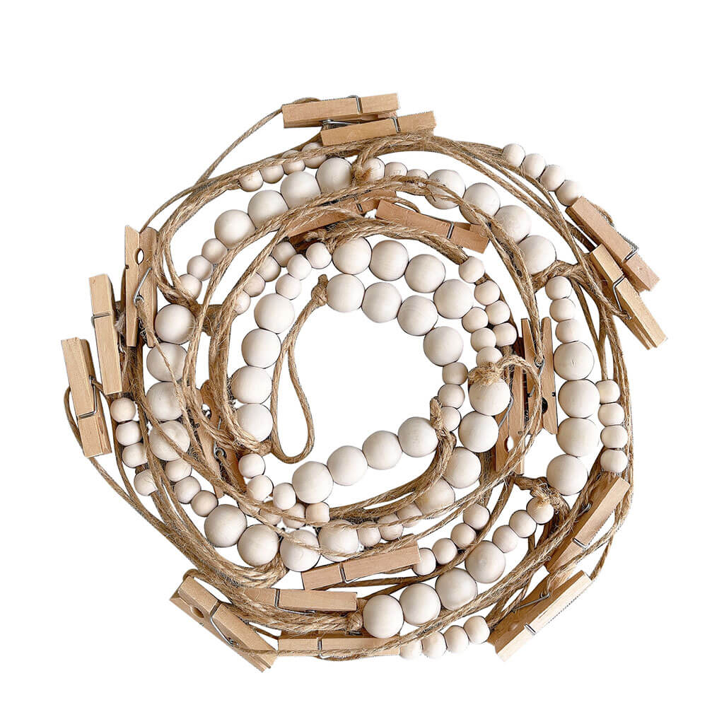 Wooden Beads Photo Display — Considered Home Styling — Lifestyle 4