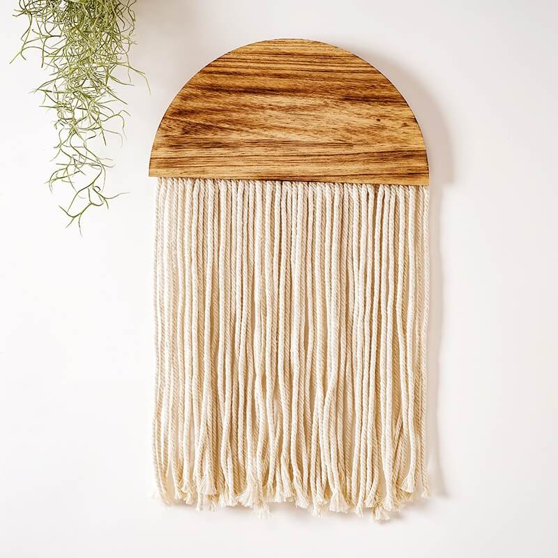 Wooden Semicircle Macrame Wall Decor — Considered Home Styling — Lifestyle 6