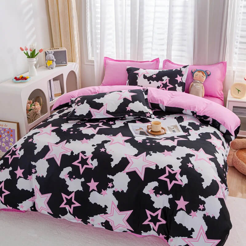 Stars Bedding Set — Soft-Touch Cotton Duvet & Pillowcases — Lifestyle 2