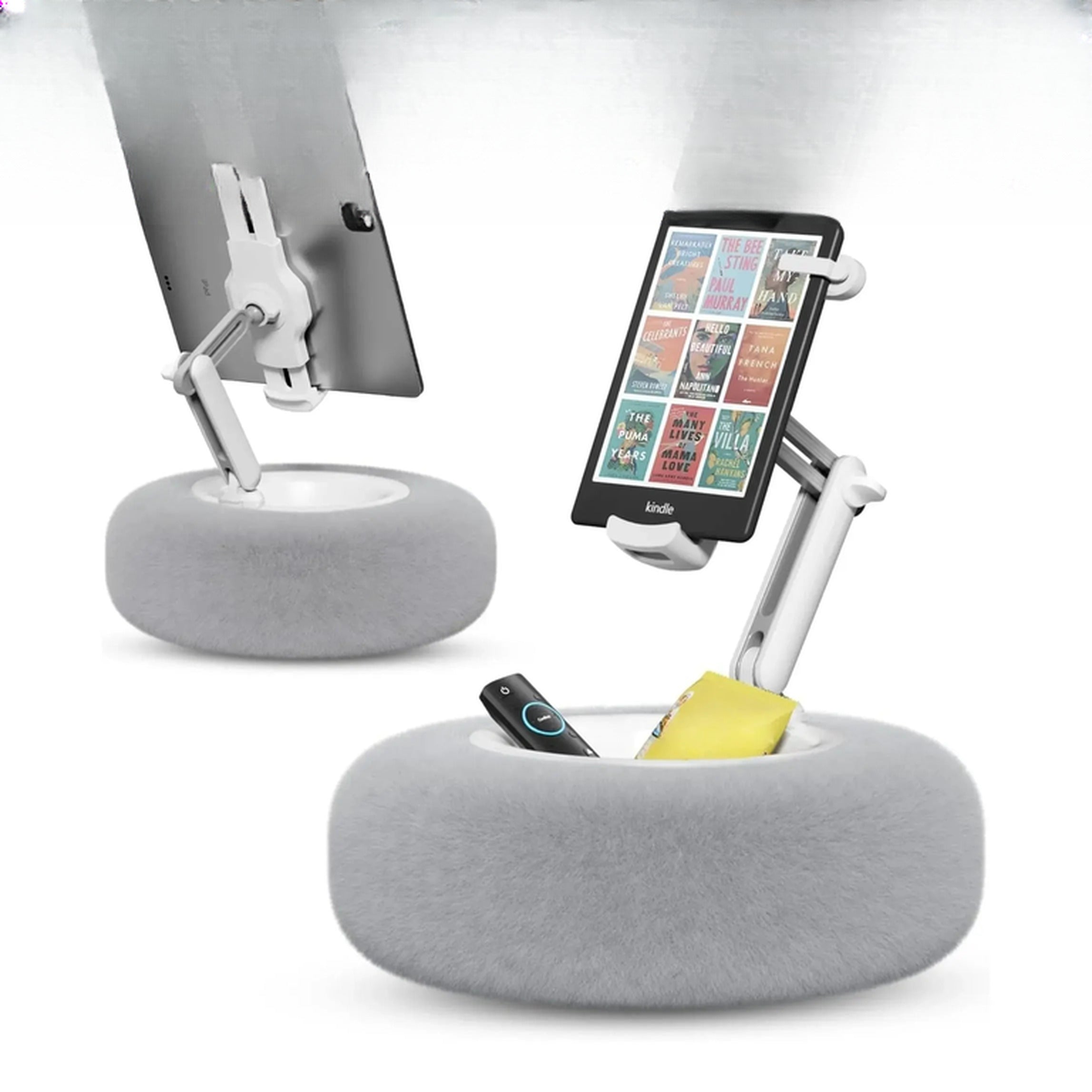 Adjustable Plush Tablet Stand for Comfortable Sleep and Relaxation