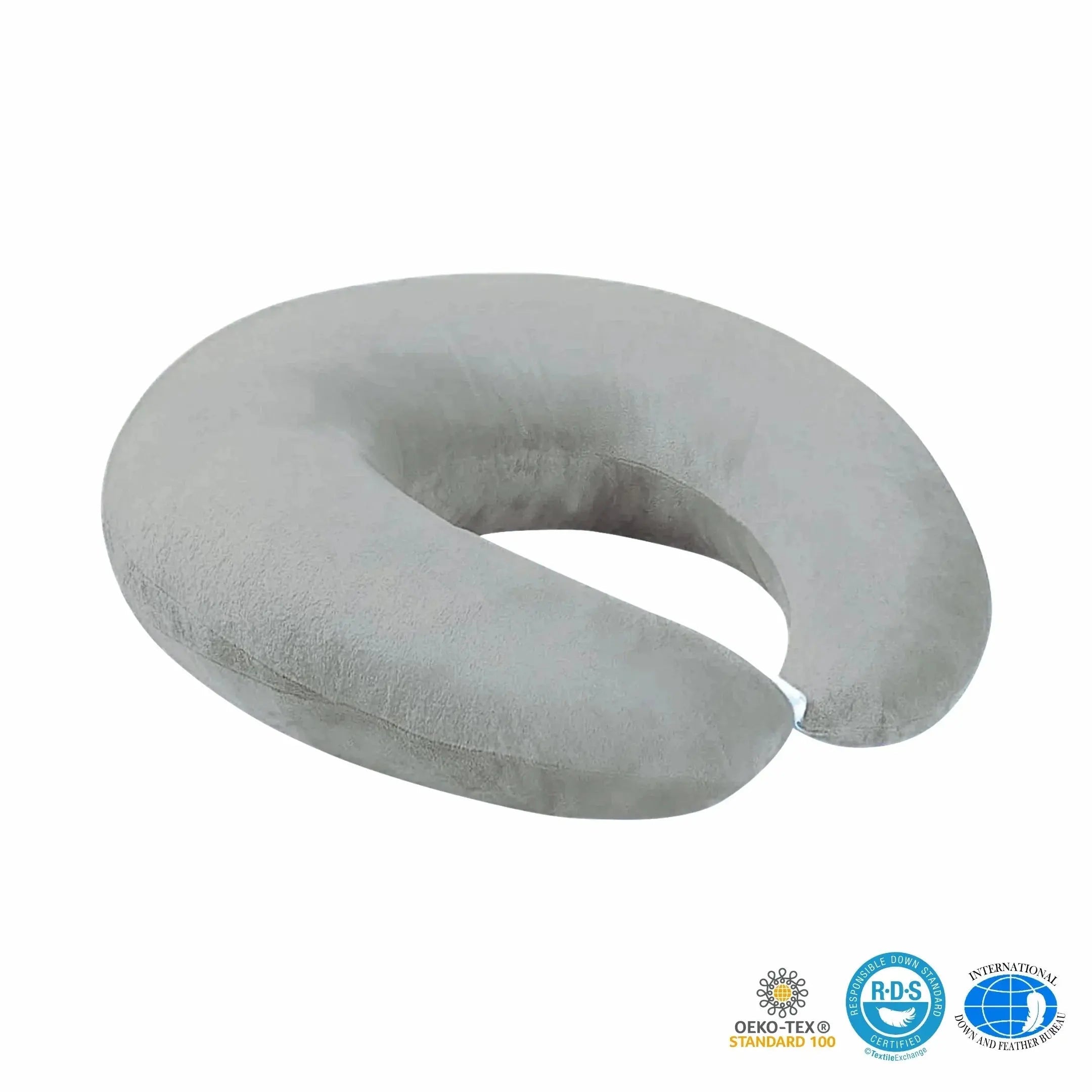 U-Shaped Pillow for Gaming and Relaxation - Available in Light Grey and Dark Grey — Lifestyle 9