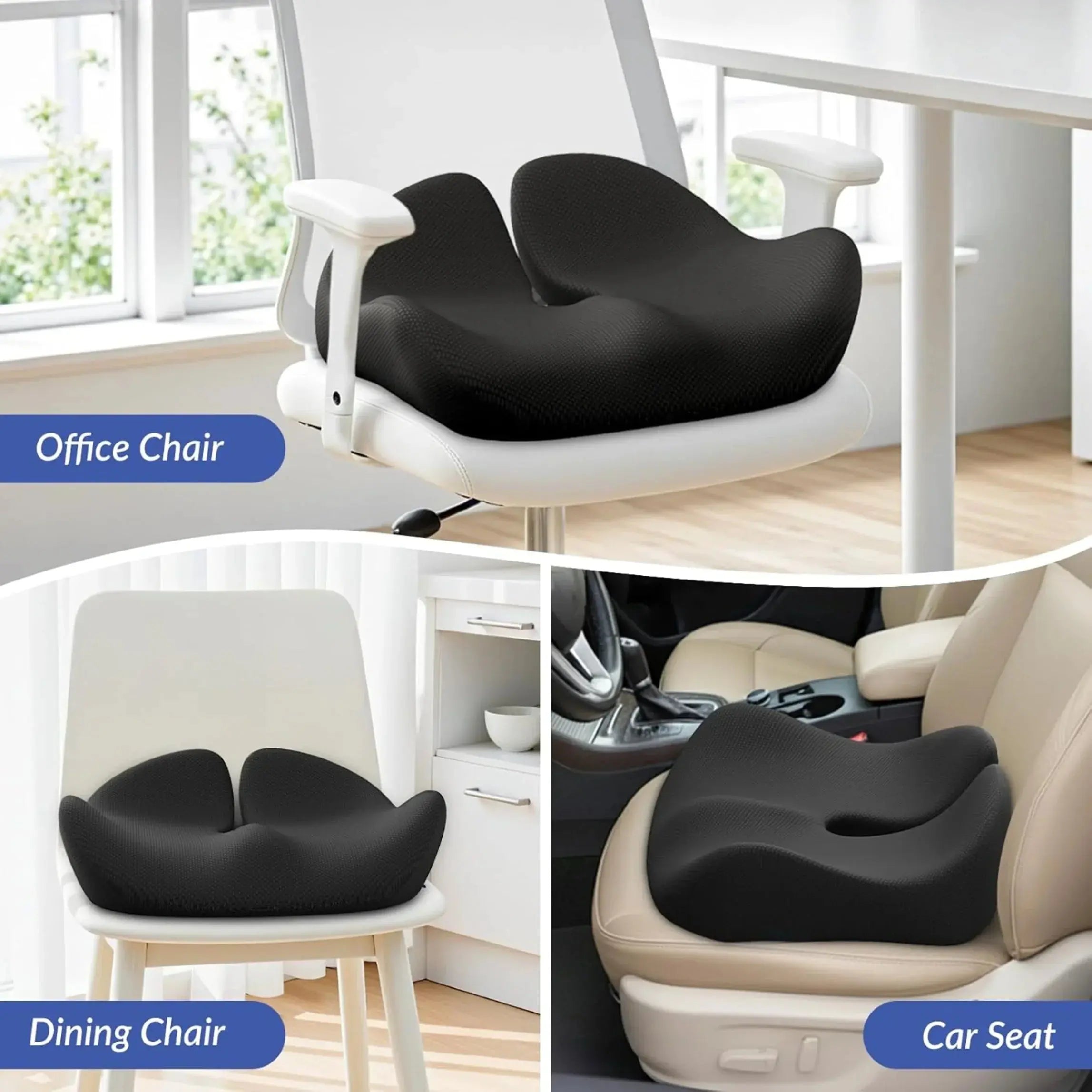 U-Shaped Memory Foam Seat Cushion for Comfortable Travel and Relaxation — Lifestyle 3